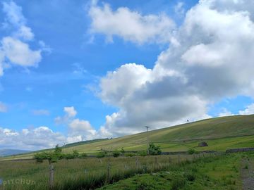 View of redshaw moss from the camping field