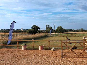 View of the camping field