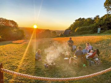 Sunset from the tipi (added by manager 14 sep 2022)