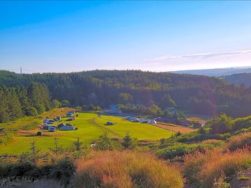 Looking down at our camping field (added by manager 07 jun 2023)