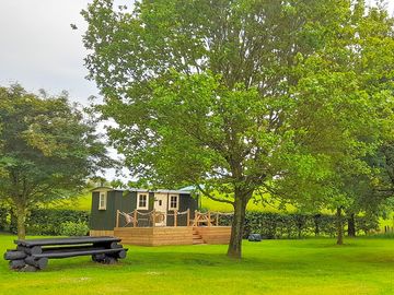 Visitor image of the meadow and shepherd's hut