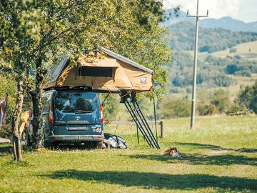 Grass pitches with wonderful views
