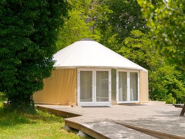 Well-being yurt with yoga and meditation classes available