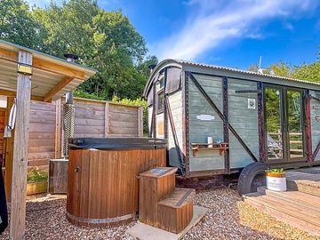 External view of doris shepherd's hut