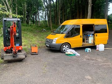 Tourer pitches sheltered by trees