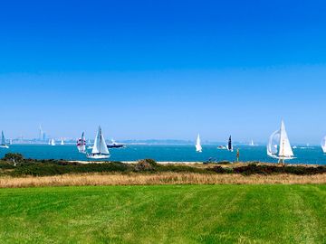 Sea view from pitches