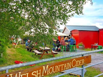 Enjoy a drink at the cider shed
