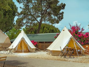 Bell tents on landscaped pitches (added by manager 28 dec 2023)