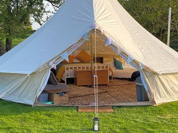 Furnished bell tent