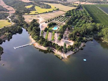 Aerial view of the site