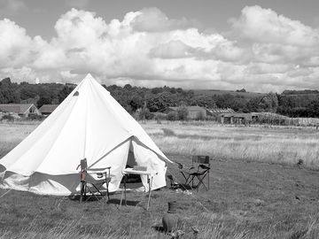Bell tent looking out at the beautiful views (added by manager 06 mar 2024)