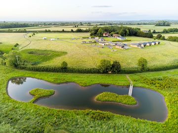 Aerial view of bowbrook caravan and motorhome site (added by manager 24 jun 2022)