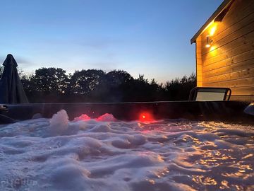Hot tub at night