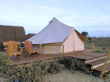 Bell tent exterior