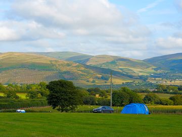 View from the north of the site looking towards the hills above bryncrug and tywyn