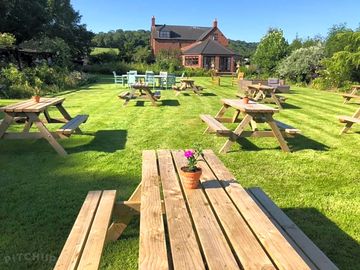 The old potting shed cafe/bar on-site