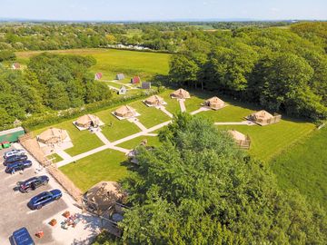 Aerial view of the site
