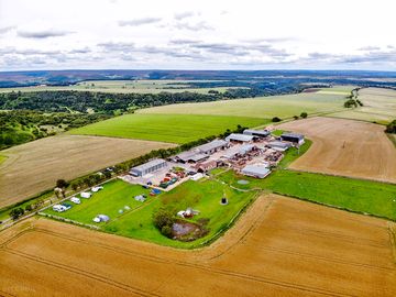Aerial view of the location