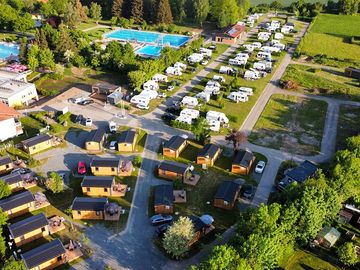 Aerial view of the site