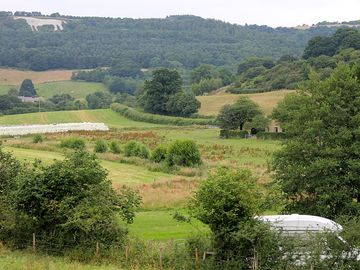 View over white horse