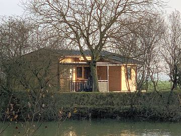Well-insulated and heated riverside lodge