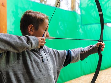 Archery adventures can be booked in addition when staying at half term or weekends