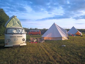 Tent and campervan pitches next to the bell tents (added by manager 06 dec 2018)