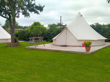 Visitor image of the two glamping tents (added by manager 05 sep 2022)