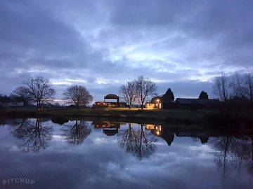 Lake at dusk