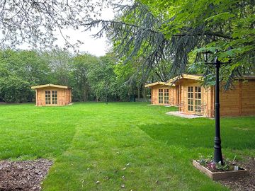 A view of the lodges