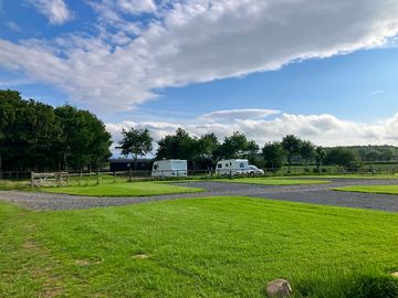 Neatly landscaped pitches
