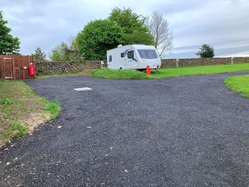 Grass and earth touring pitch