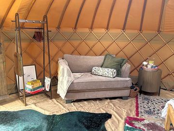 Yurt interior