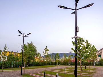 Pitches with mountain views