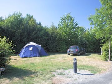 Spacious grass pitches