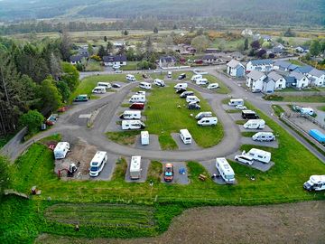 Overhead view of the level pitches
