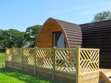 Deck around the pod