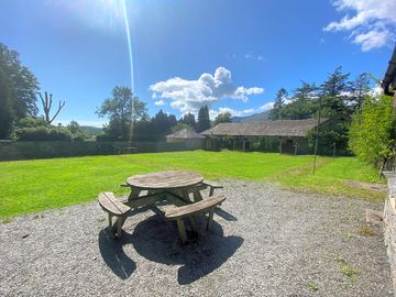 Picnic bench area