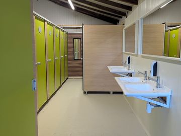 New shower block