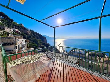 View along the shoreline