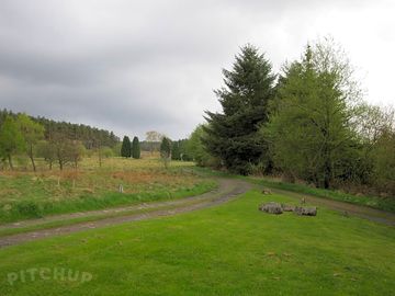 Lane leading to the site
