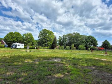 Partially shaded touring pitches