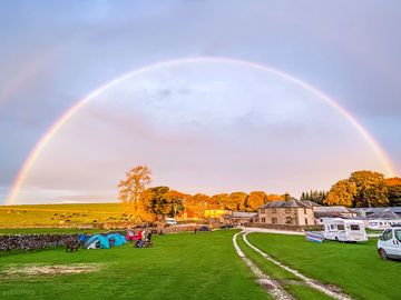 Visitor image of the beautiful rainbow over the site (added by manager 10 oct 2022)