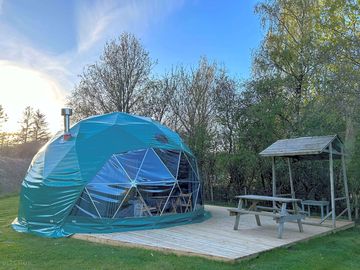 Outside of the geodome