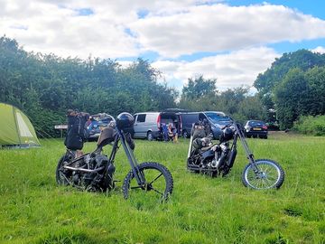 Bikers go camping
