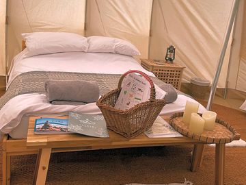 Bell tent interior (added by manager 16 may 2023)