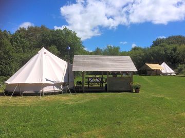 Tent 2 and tent 1