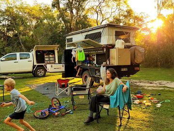 Heaps of space for the kids to play and ride their bikes