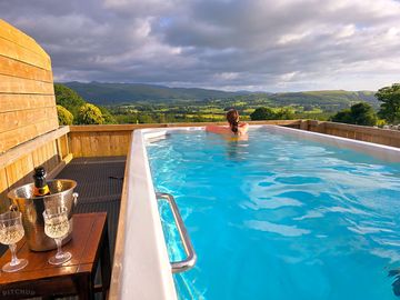 Lovely views from the swimming spa / hot tub