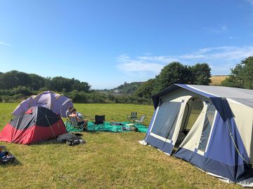 Top field pitches and view